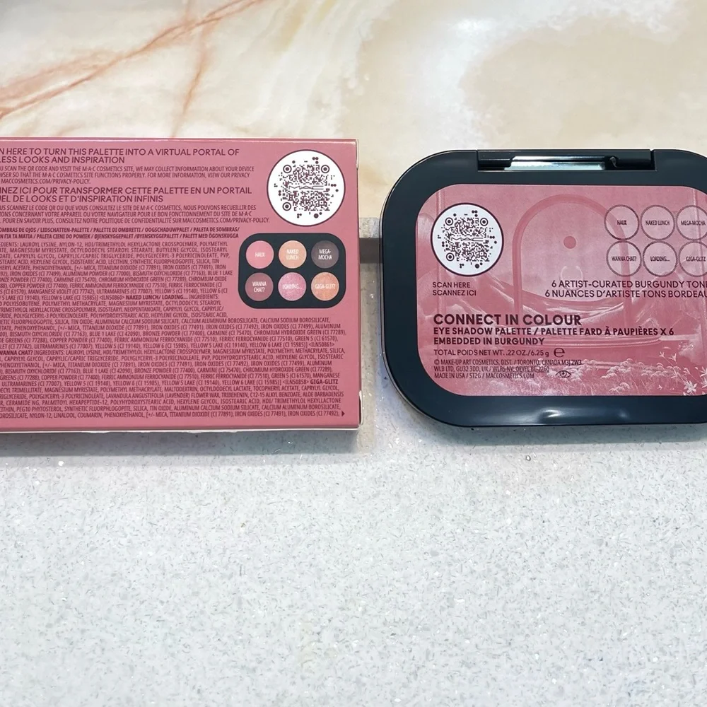 MAC ~ ‘EMBEDDED IN BURGUNDY’ ~ Connect In Colour Eye Shadow Palette ~ FS ~ NIB